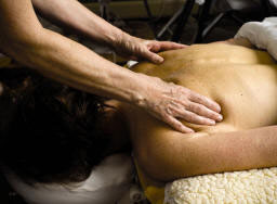 Shoulders massaged